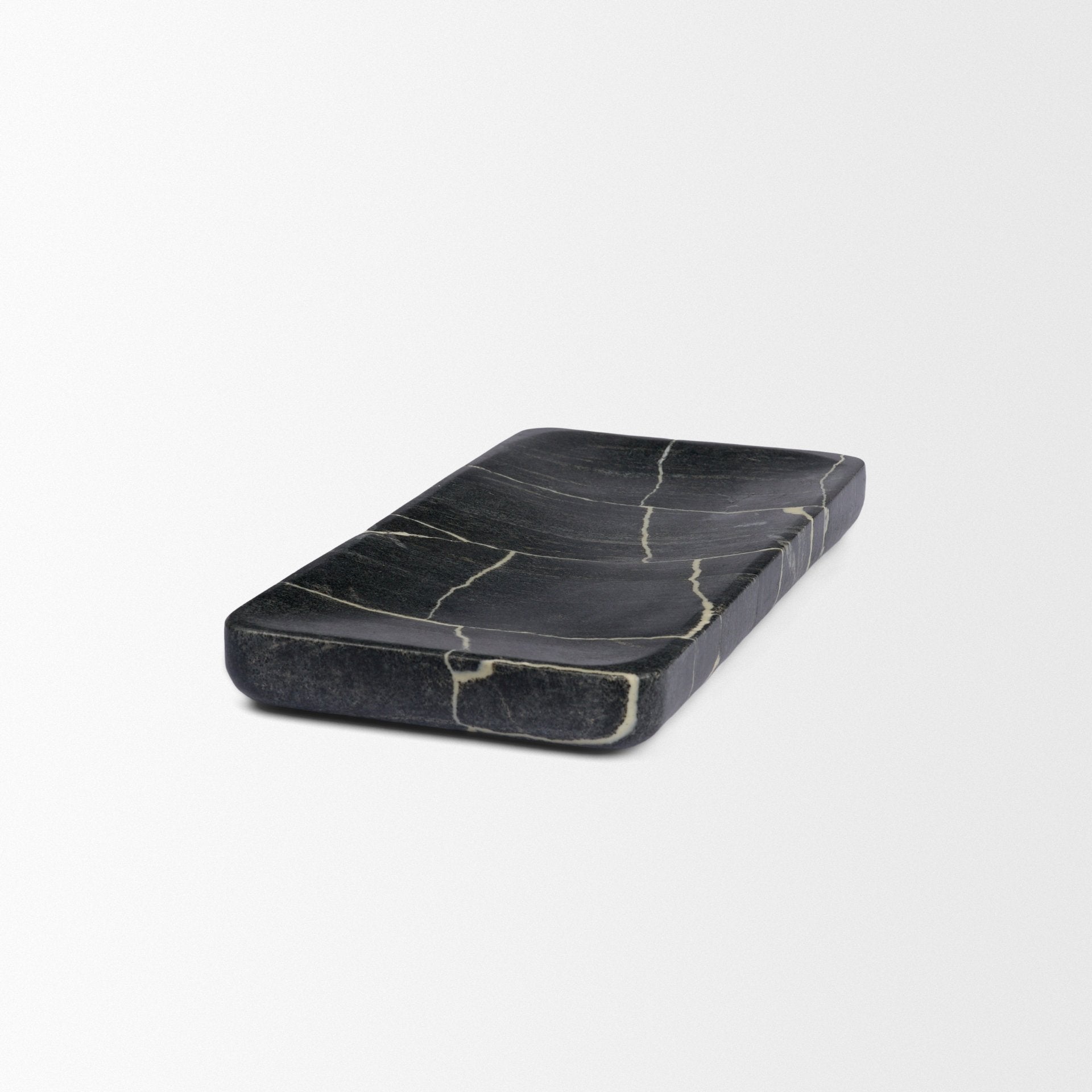 Tratto Rectangular Marble Decorative Tray