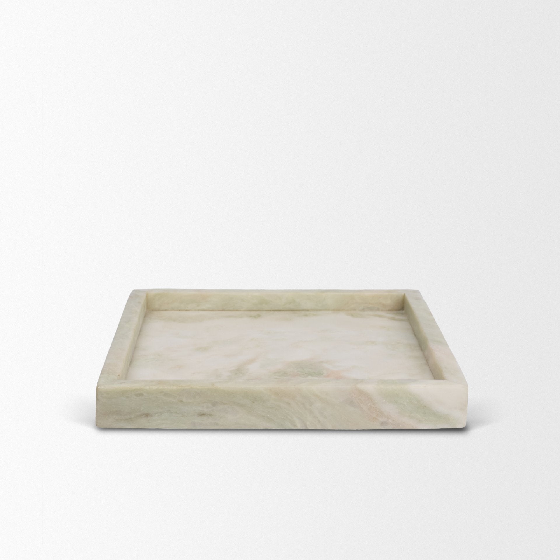 Stratus Marble Square Decorative Tray