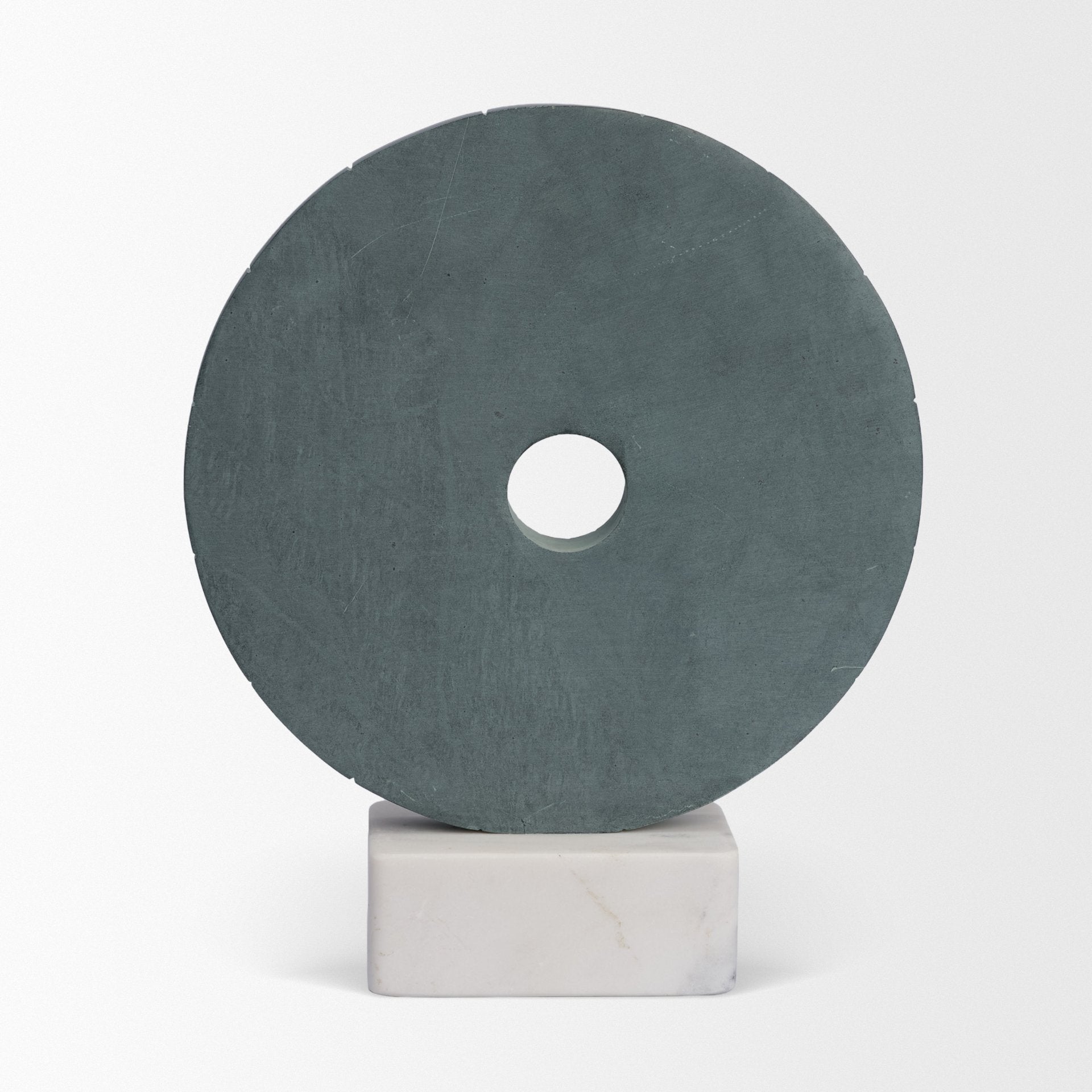 Orin Marble Round Disc Decorative Object