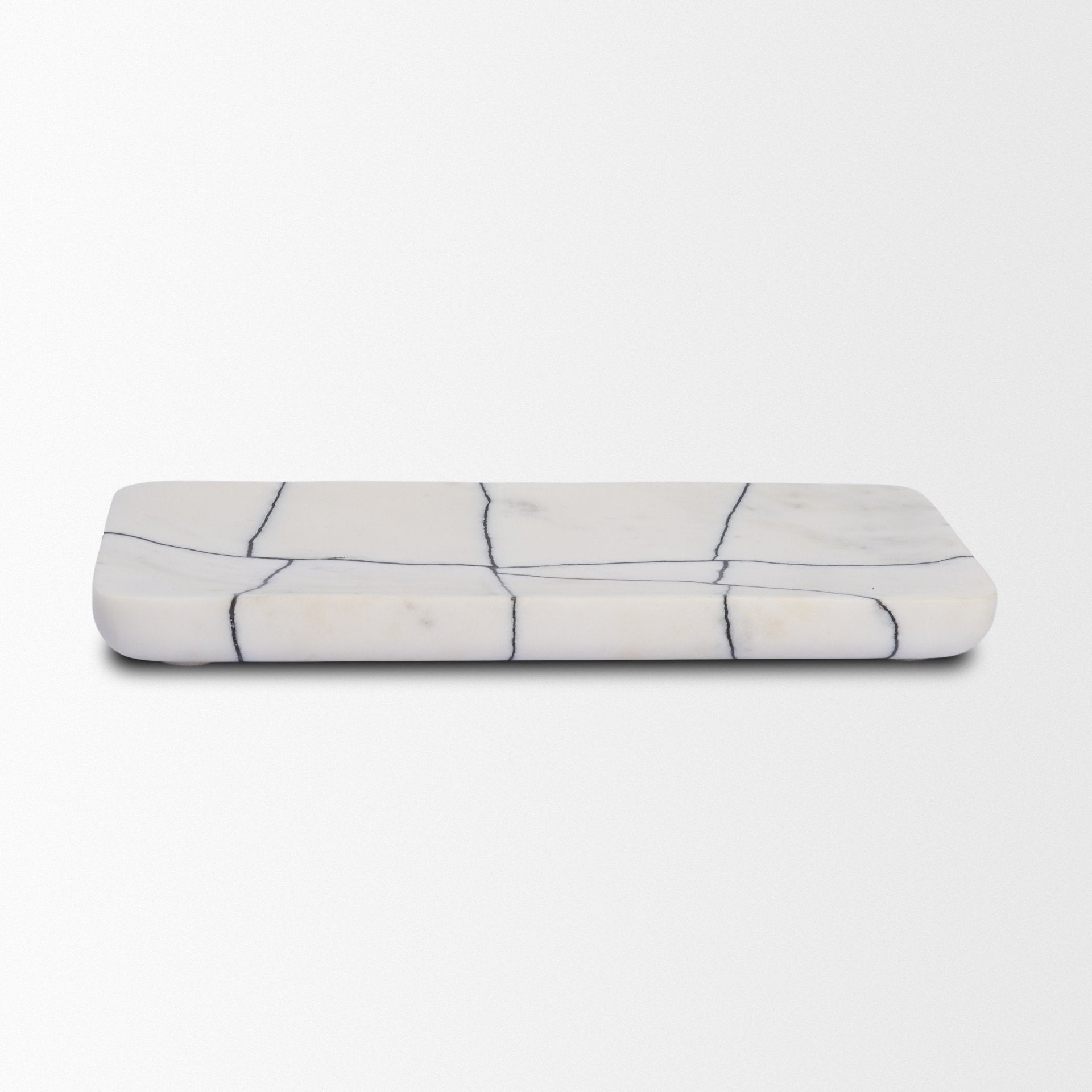 Tratto Rectangular Marble Decorative Tray
