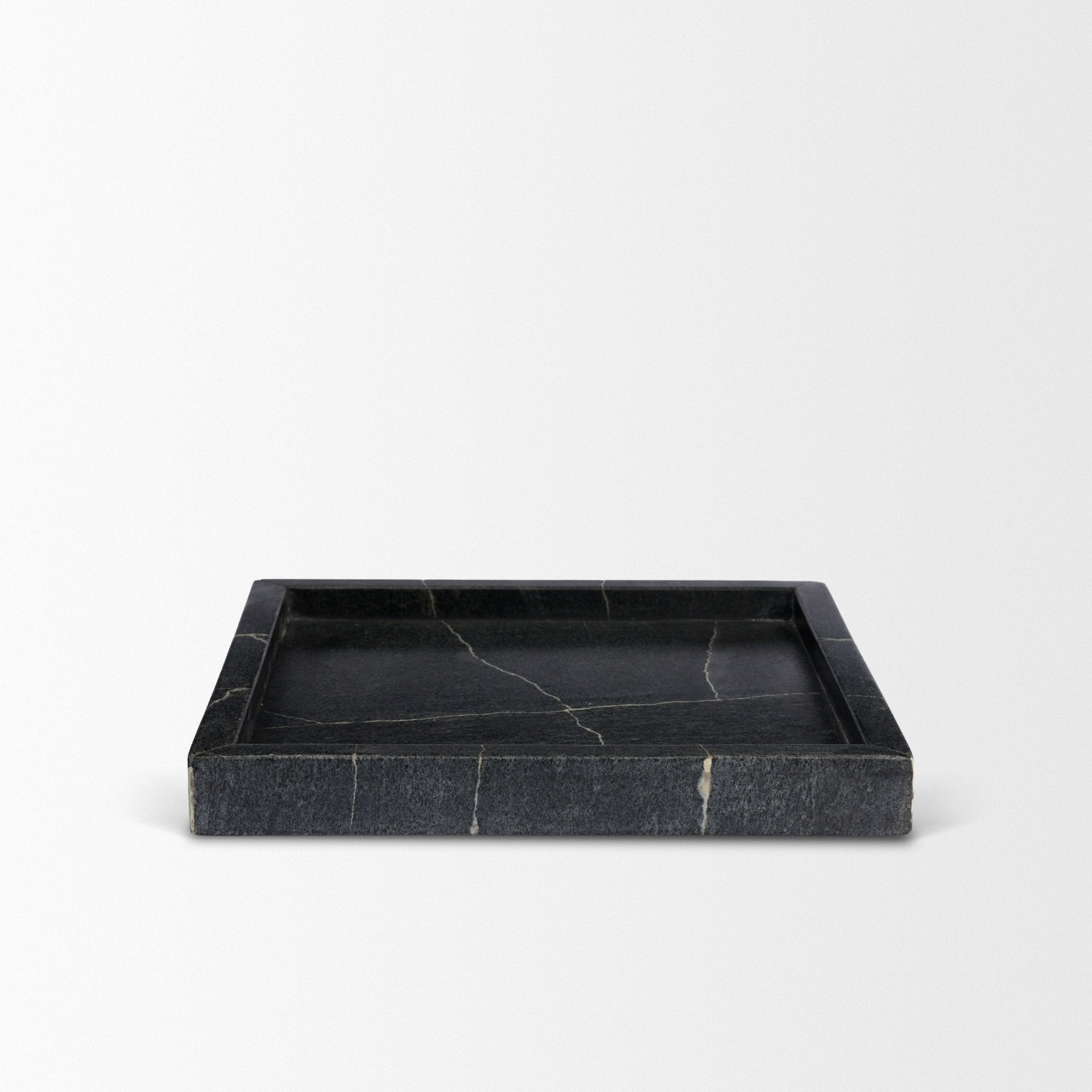 Stratus Marble Square Decorative Tray