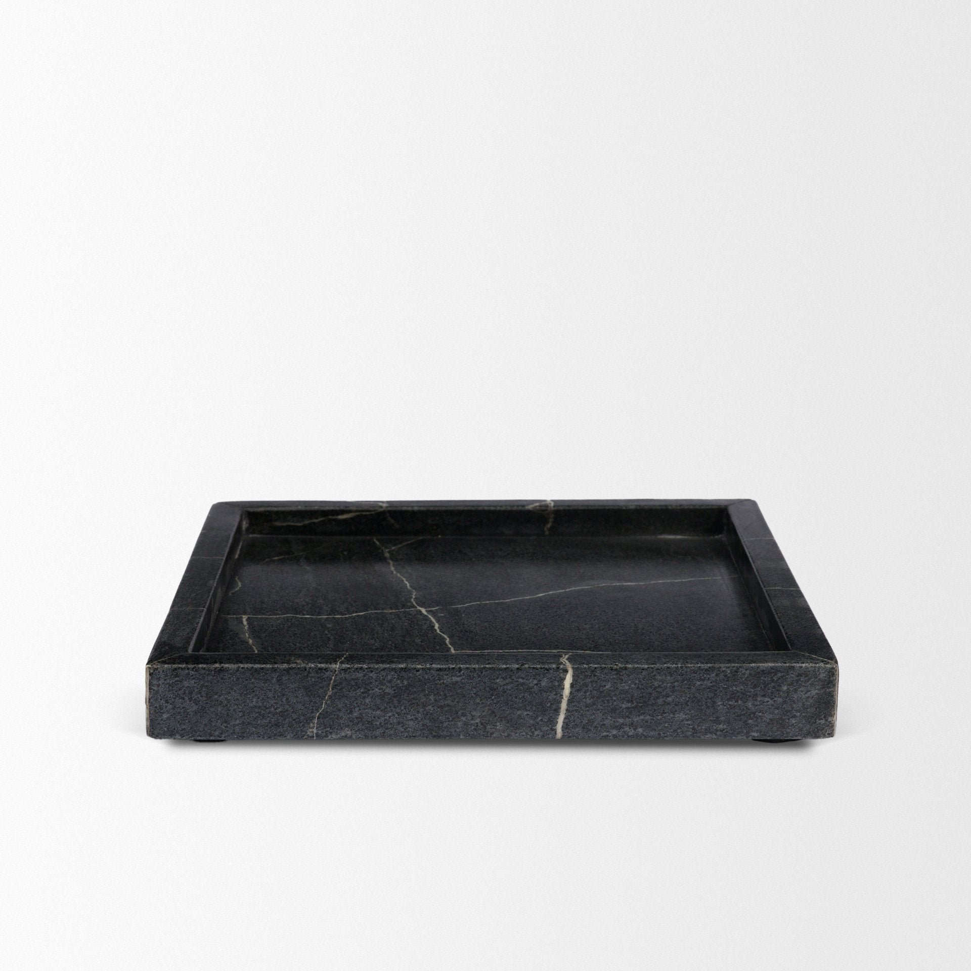 Stratus Marble Square Decorative Tray