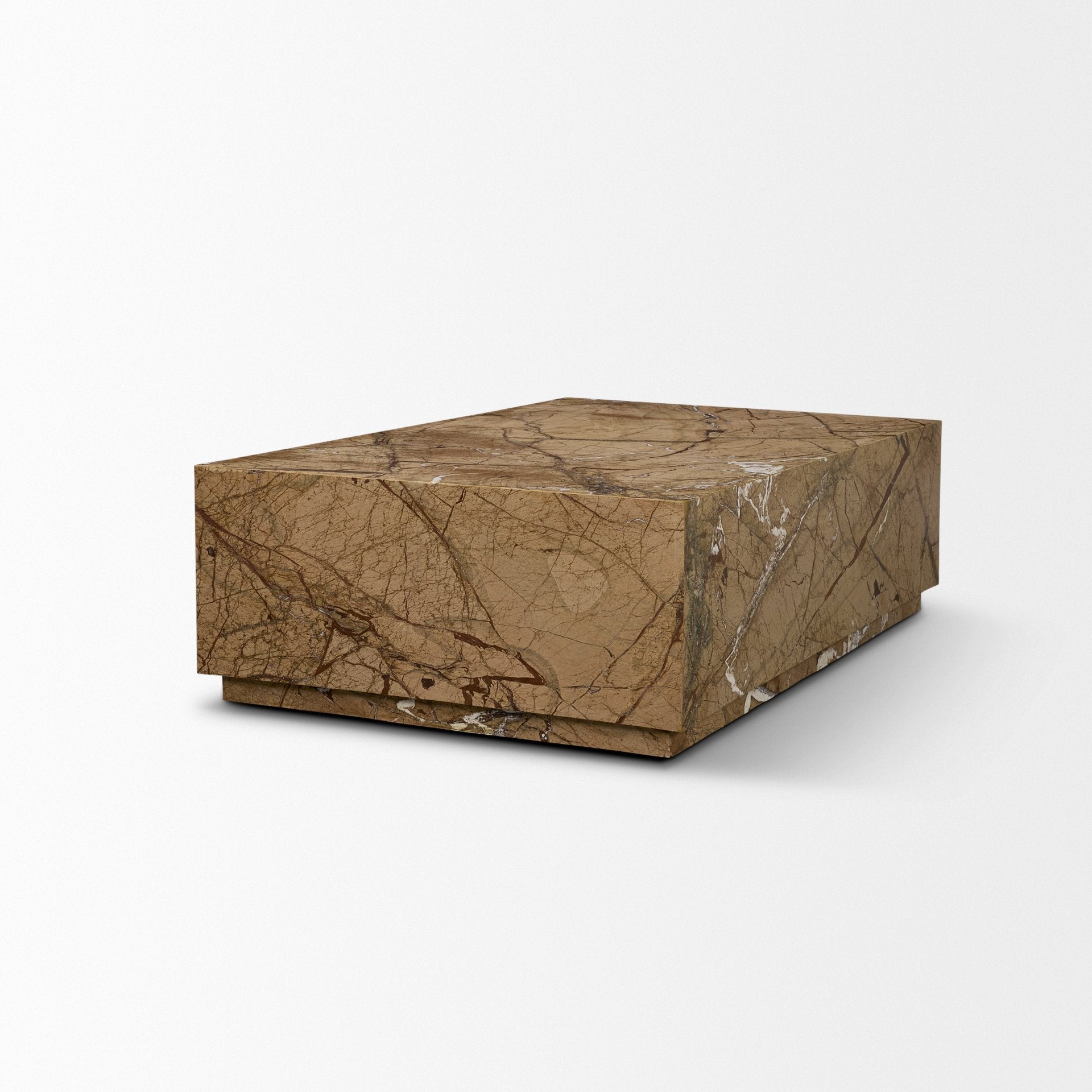 Matteo Solid Marble Rectangular Coffee Table