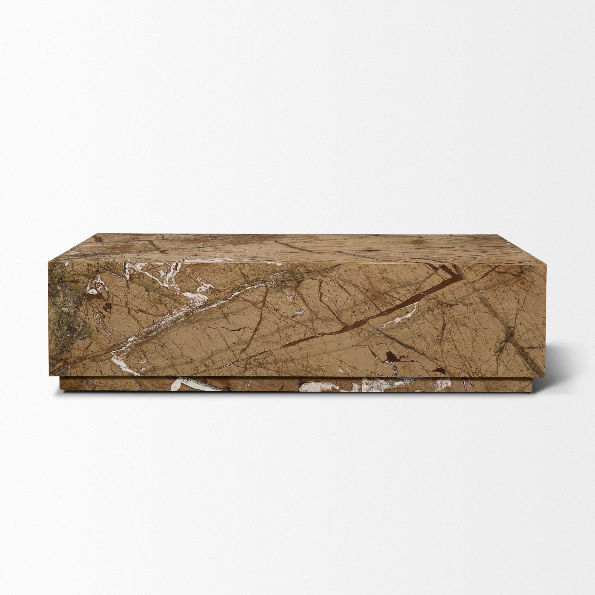 Matteo Solid Marble Rectangular Coffee Table