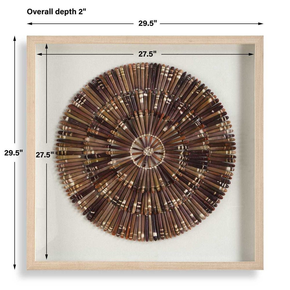 Uttermost Tiger Sea Urchin Shadow Box
