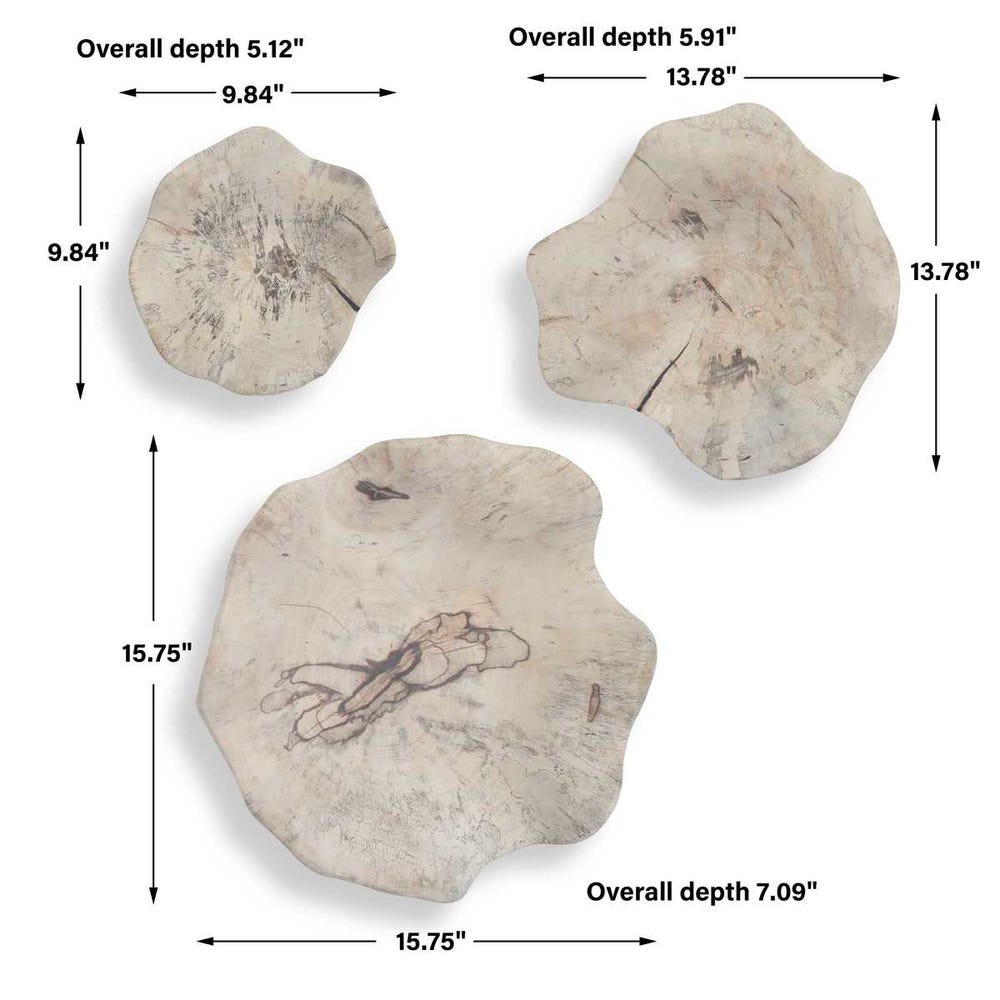 Uttermost Teo Wood Wall Decor - Set of 3