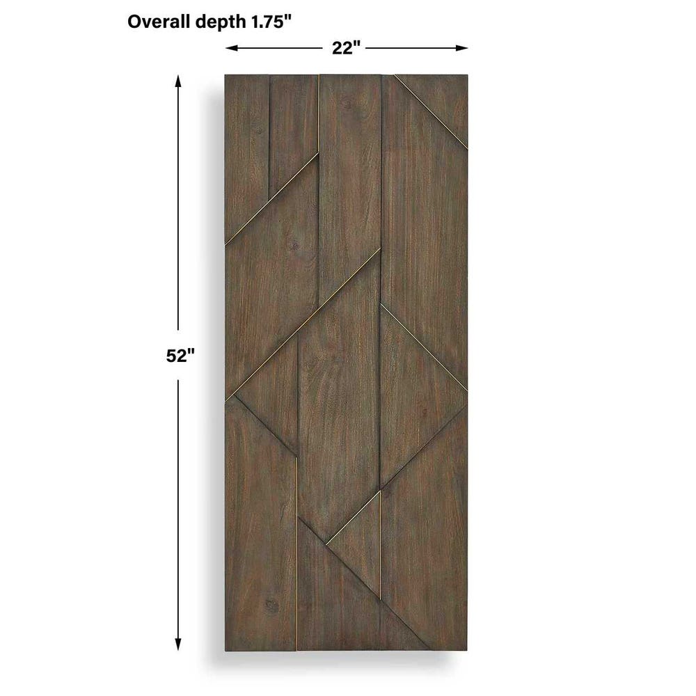 Uttermost Hanoi Geometric Wood Wall Panel