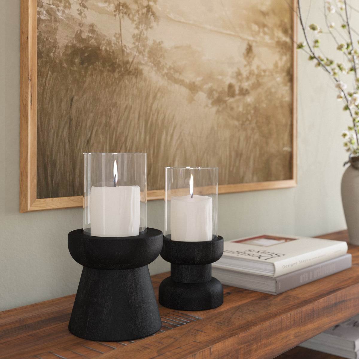 Hewn Small Candle Holder