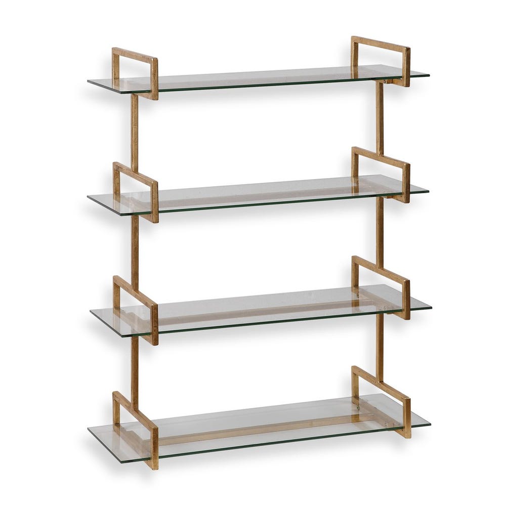 Uttermost Auley Gold Wall Shelf