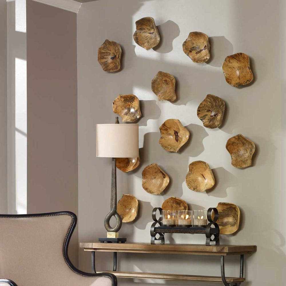 Uttermost Tamarine Wood Wall Art - Set of 3