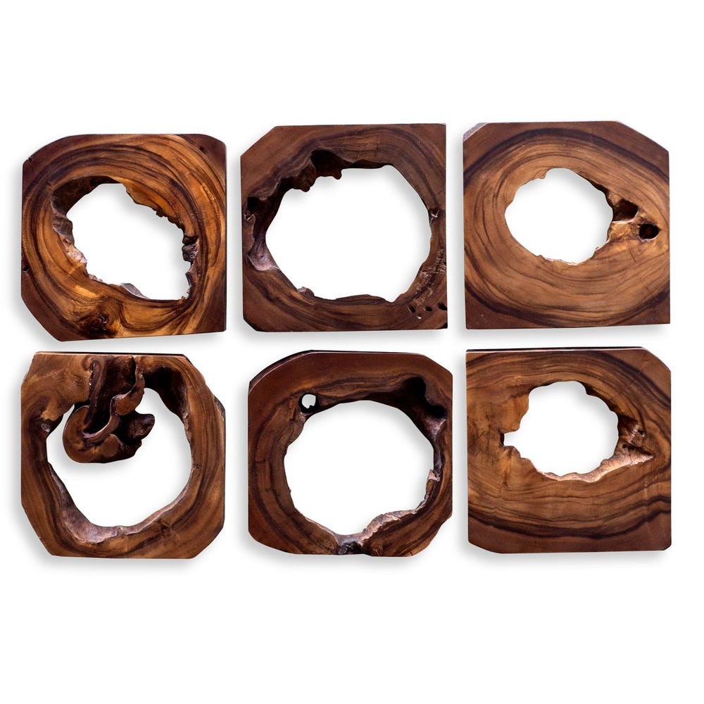 Uttermost Adlai Wood Wall Art - Set of 6