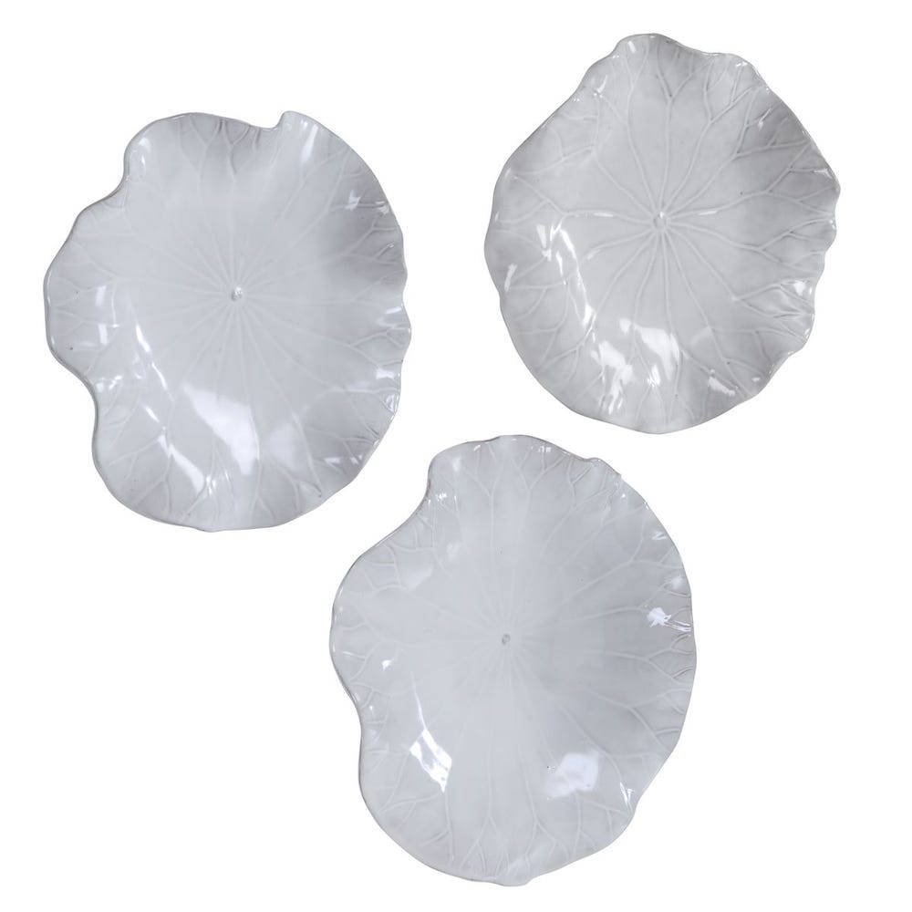 Uttermost Abella Ceramic Flowers - Set of 3