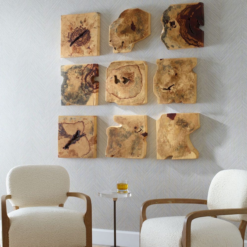 Uttermost Bahati Wood Wall Decor - Set of 9