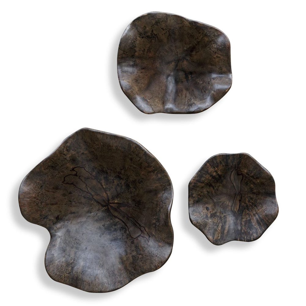 Uttermost Teo Wood Wall Decor - Set of 3