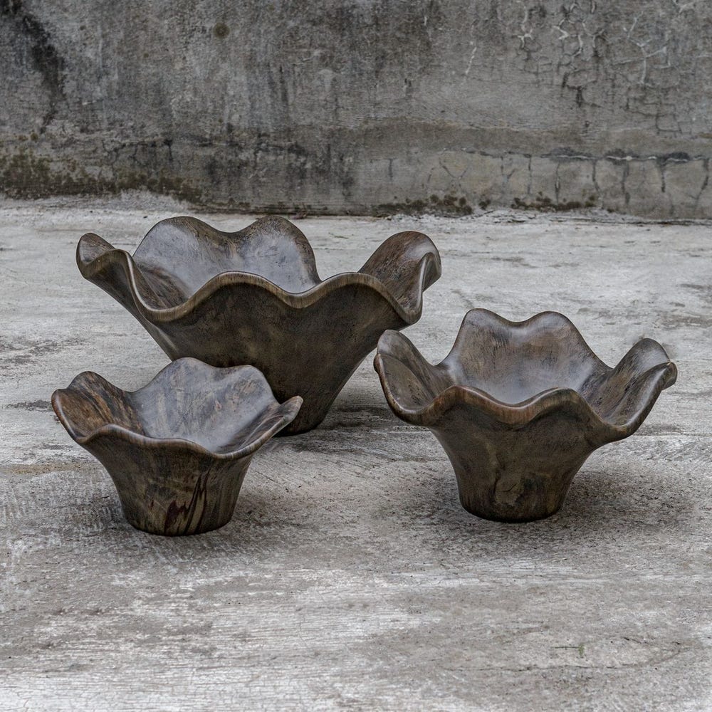 Uttermost Teo Wood Wall Decor - Set of 3