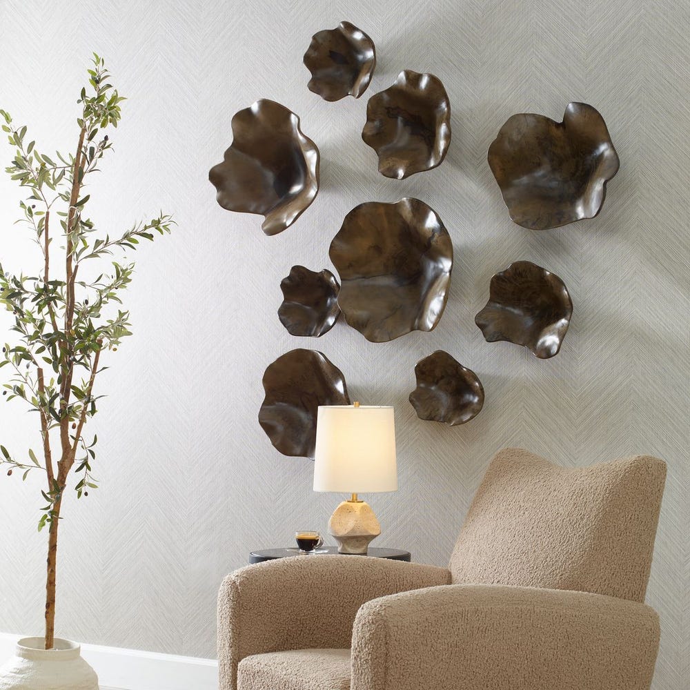 Uttermost Teo Wood Wall Decor - Set of 3