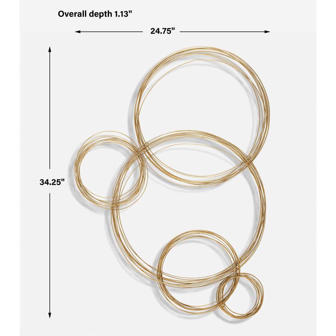 Uttermost Golden Bubbles Metal Wall Decor