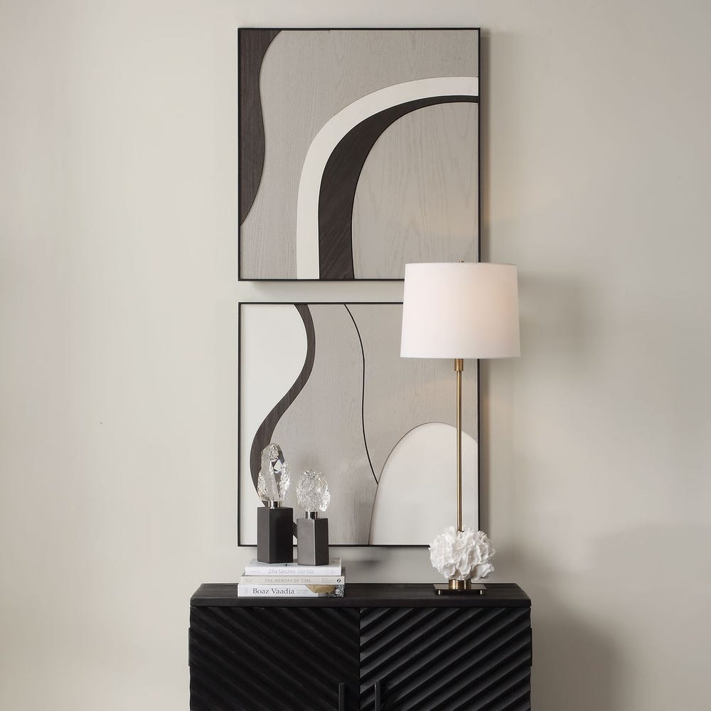 Uttermost Joel Modern Wood Wall Art - Set of 2