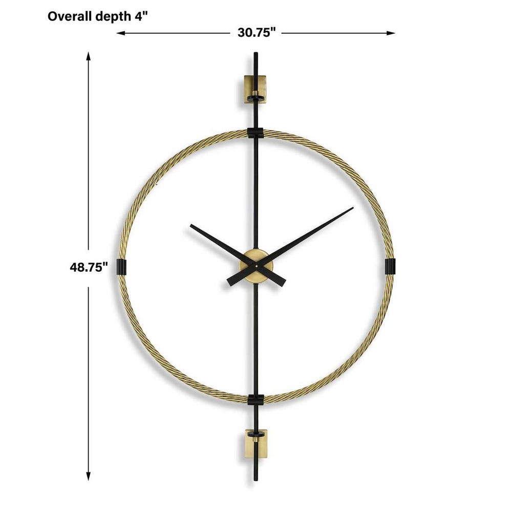 Uttermost Time Flies Modern Wall Clock