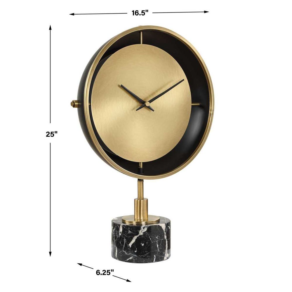 Uttermost Velar Modern Table Clock