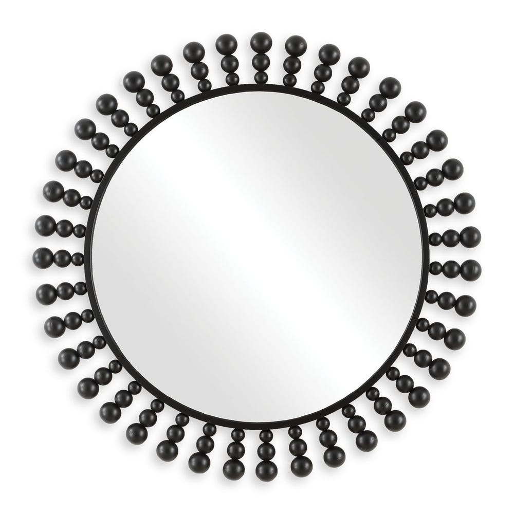 Uttermost Aziel Round Black Mirror