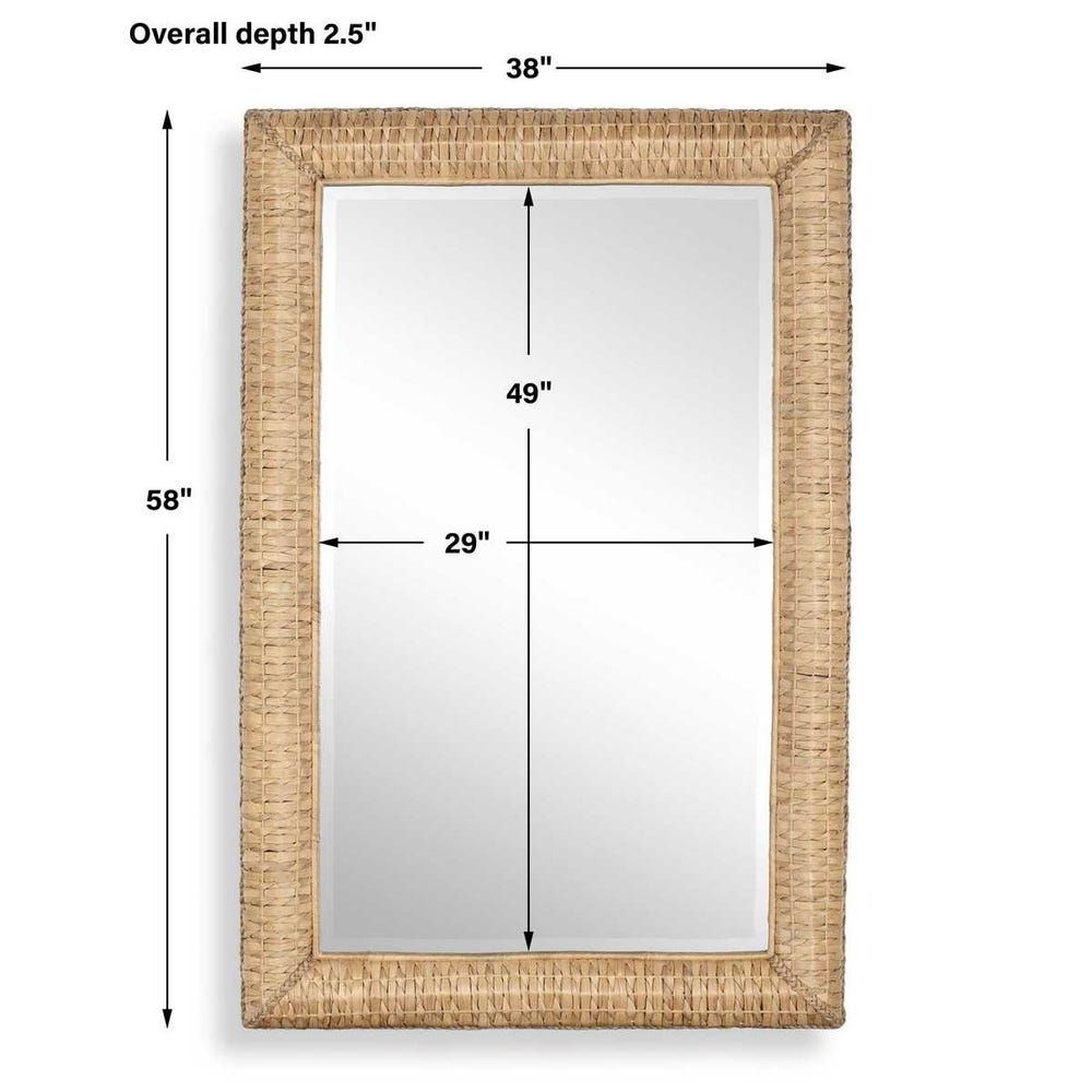 Uttermost Twisted Seagrass Large Mirror
