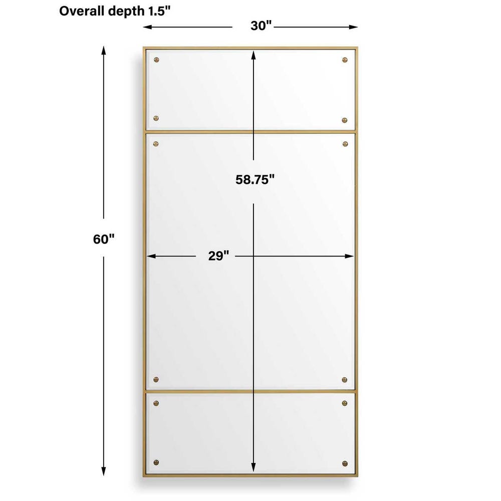 Uttermost Wrenton Brass Rectangular Mirror
