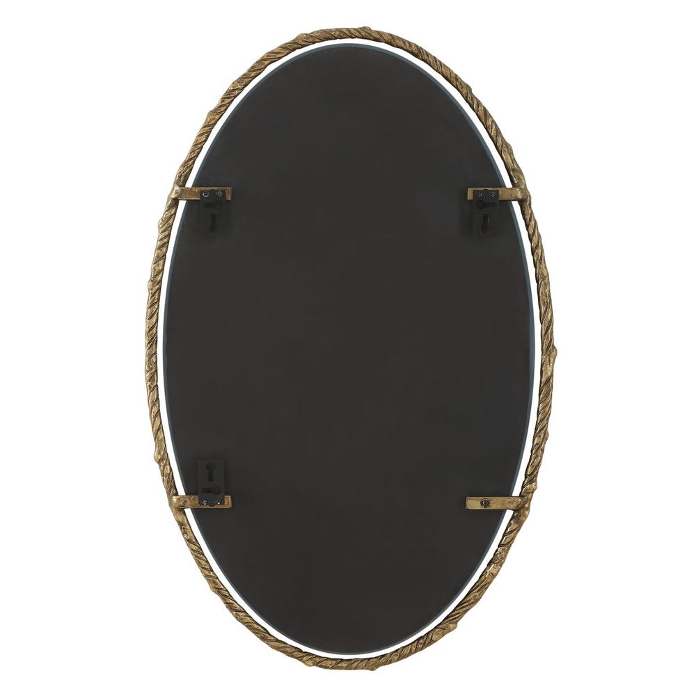 Uttermost Twisted Branch Oval Mirror