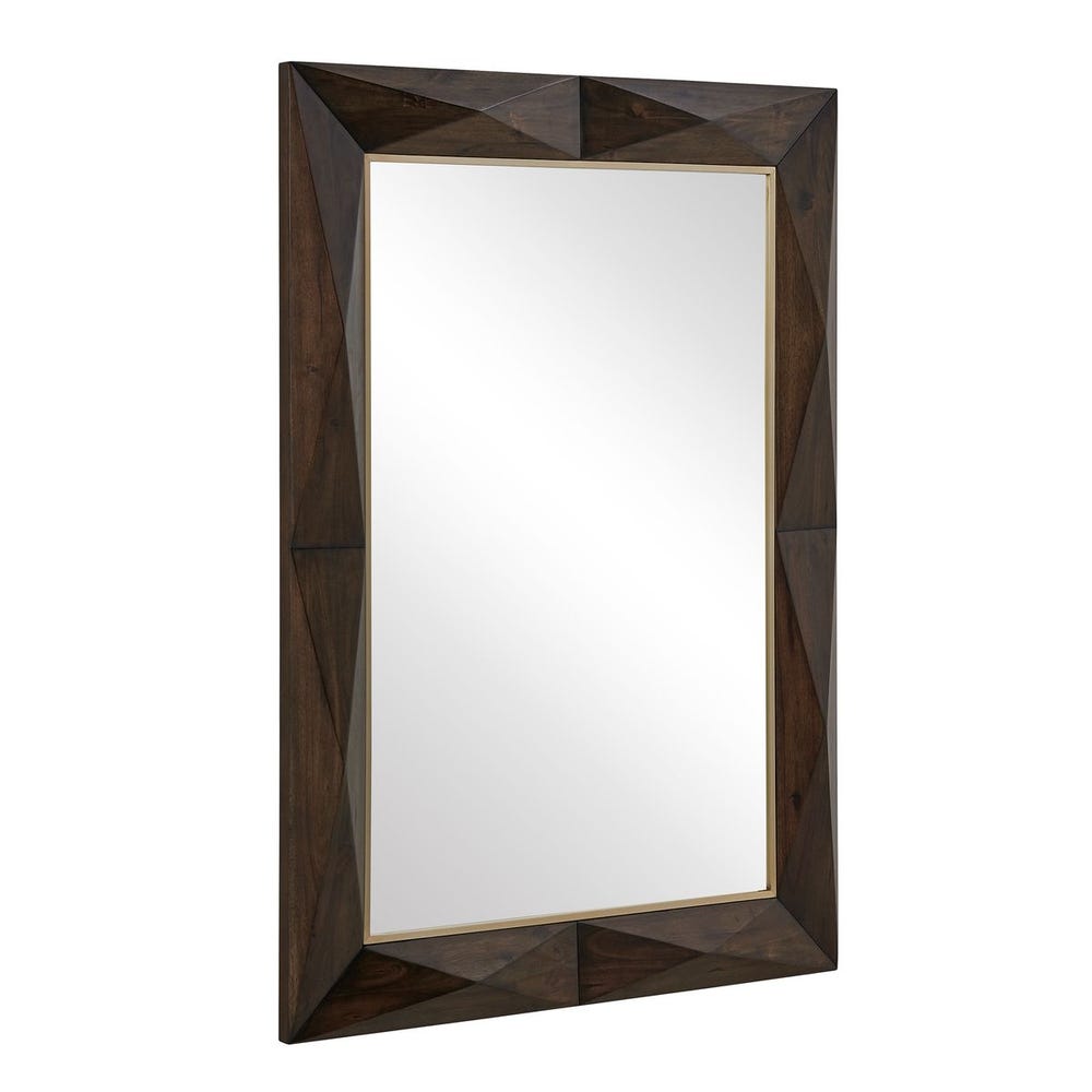 Uttermost Diamond in the Rough Wood Mirror