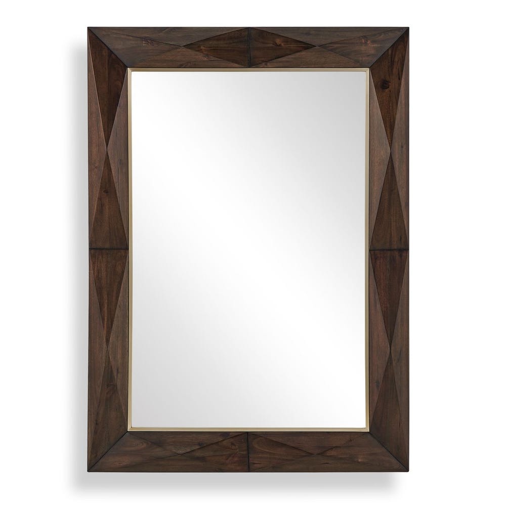 Uttermost Diamond in the Rough Wood Mirror