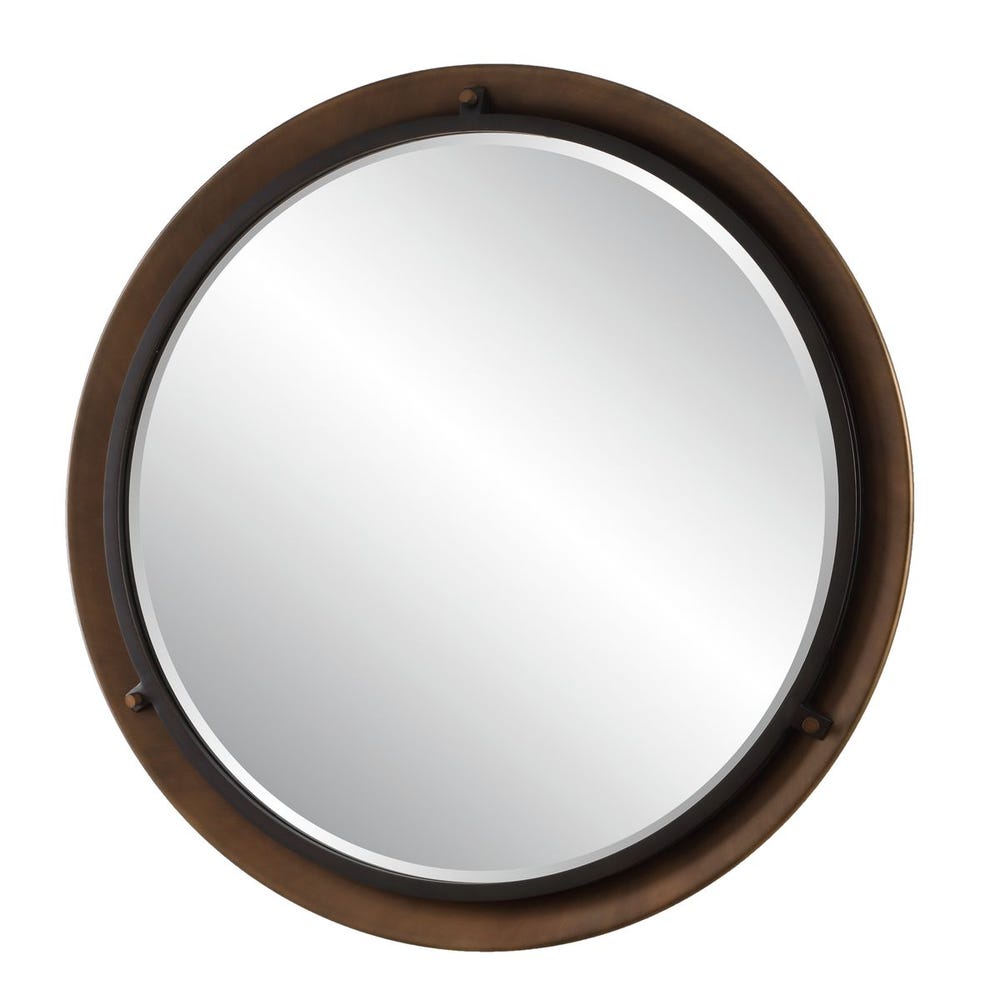 Uttermost Porthole Bronze Round Mirror