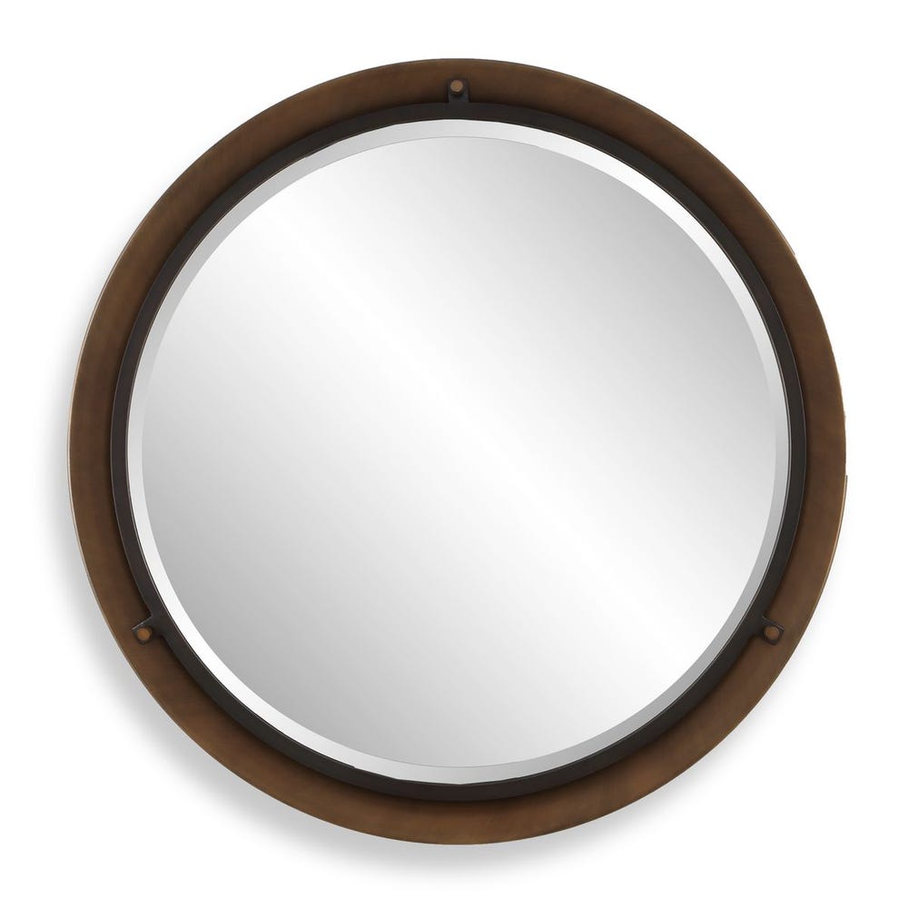 Uttermost Porthole Bronze Round Mirror