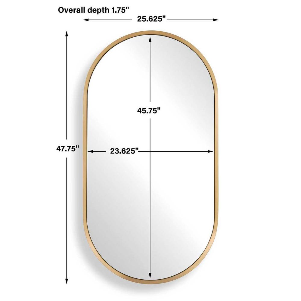 Uttermost Torrado Oval Brass Mirror