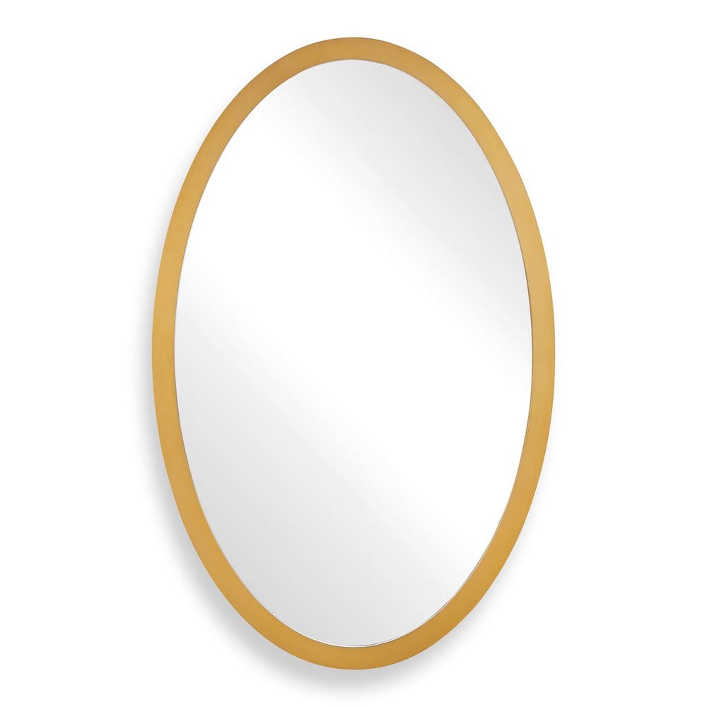 Uttermost Elstree Antique Brass Oval Mirror