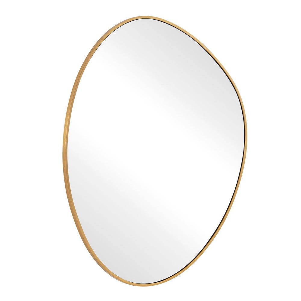 Uttermost Distort Antique Brass Mirror