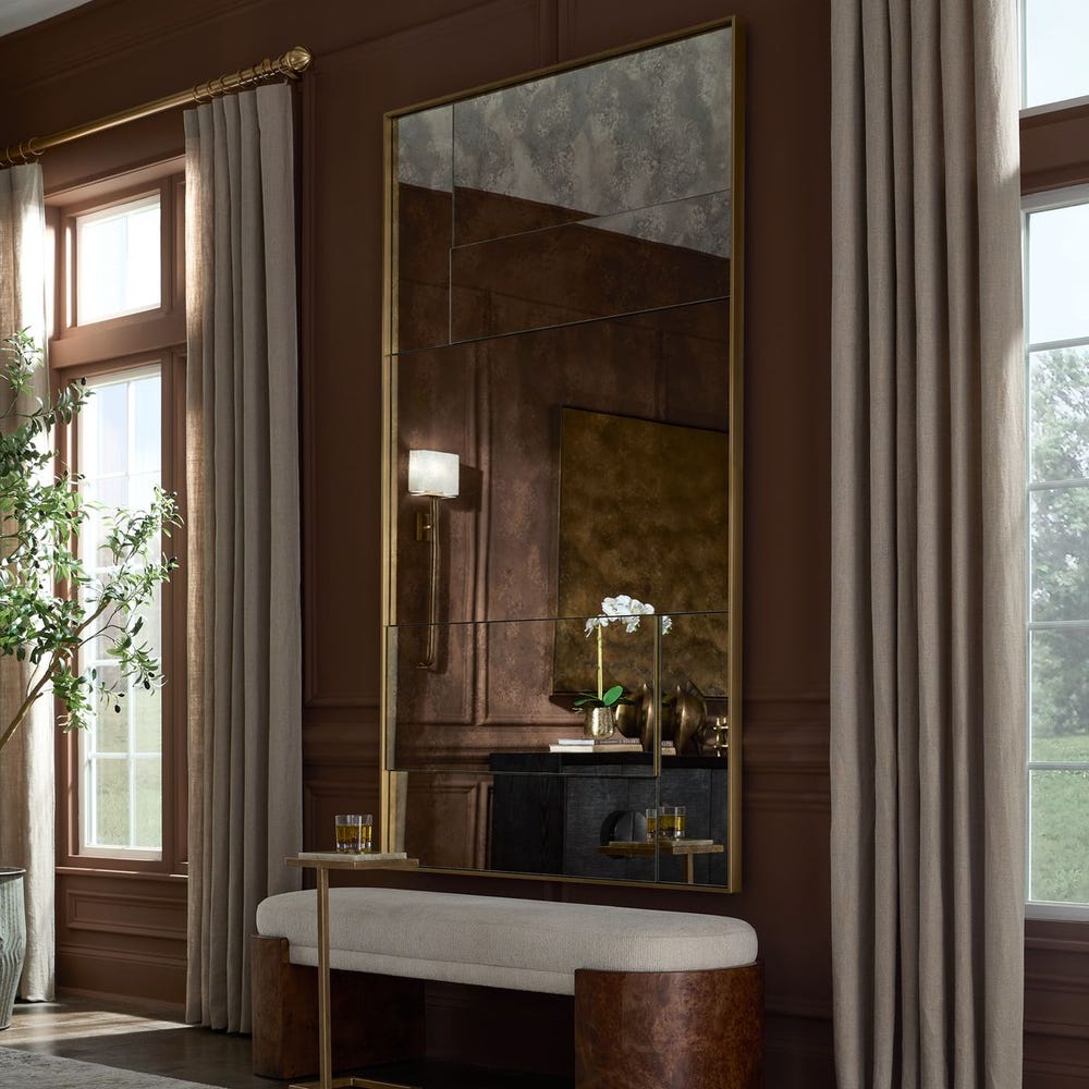 Uttermost Rally Oversized Antiqued Mirror