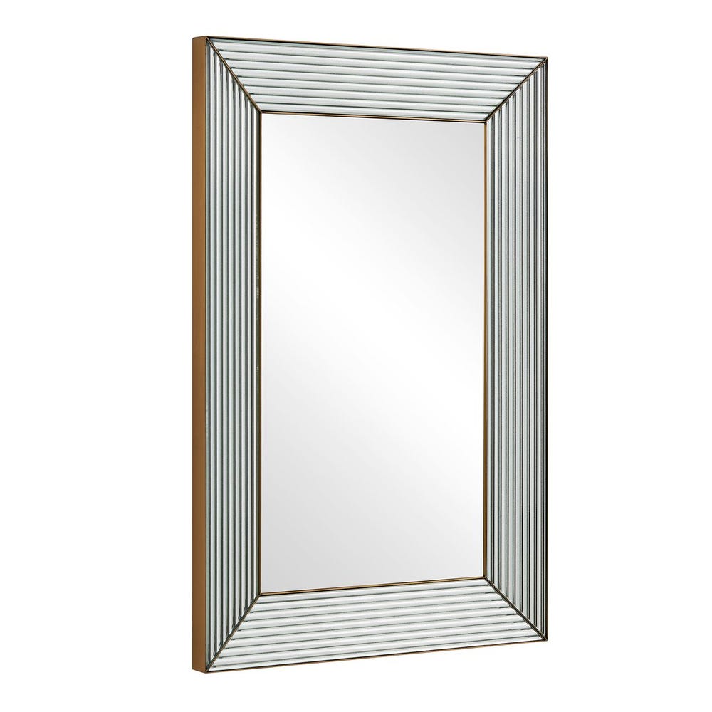 Uttermost Illuminate Antique Brass Mirror