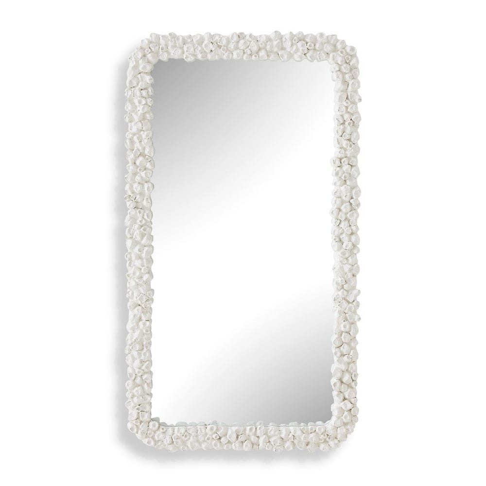 Uttermost Barnacle Rectangular White Mirror