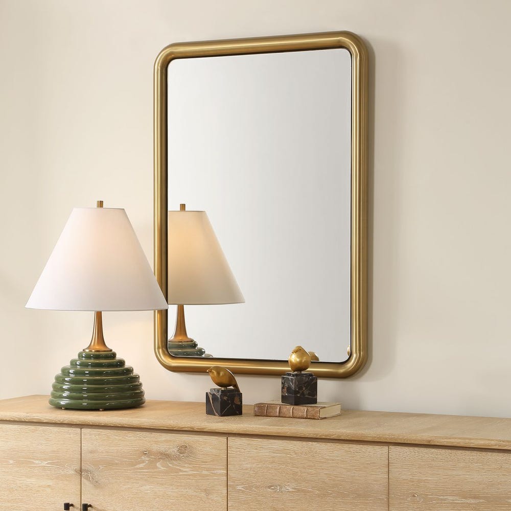 Uttermost Atkinson Modern Brass Mirror