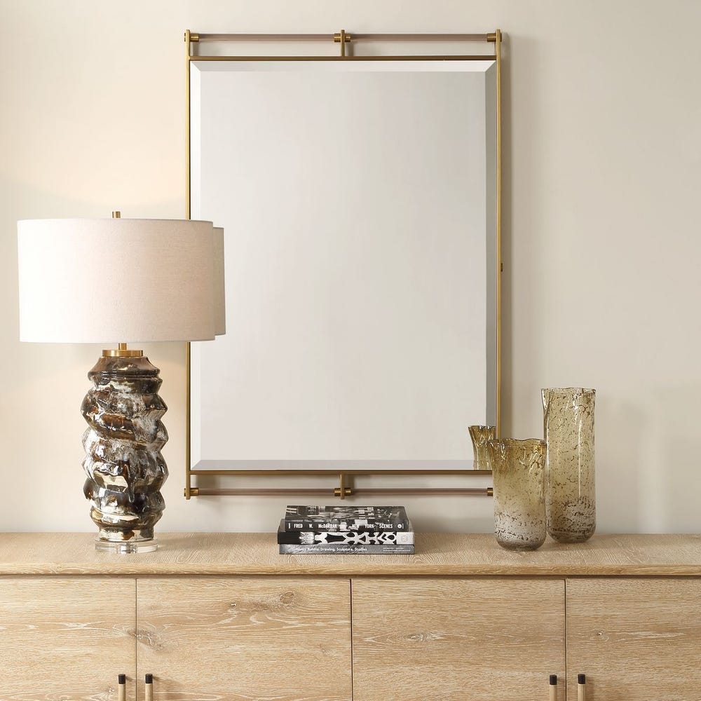 Uttermost Ripoll Antique Brass Mirror