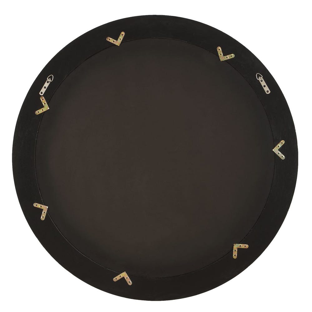 Uttermost Frontier Round Wood Mirror