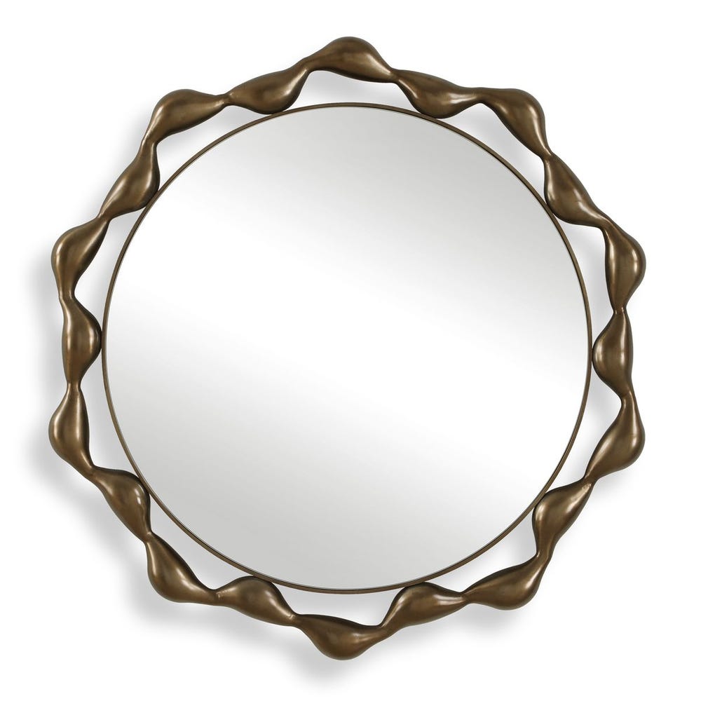 Uttermost Remolino Round Bronze Mirror