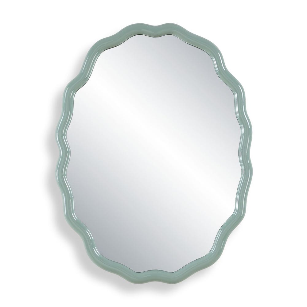 Uttermost Isly Robin's Egg Blue Oval Mirror