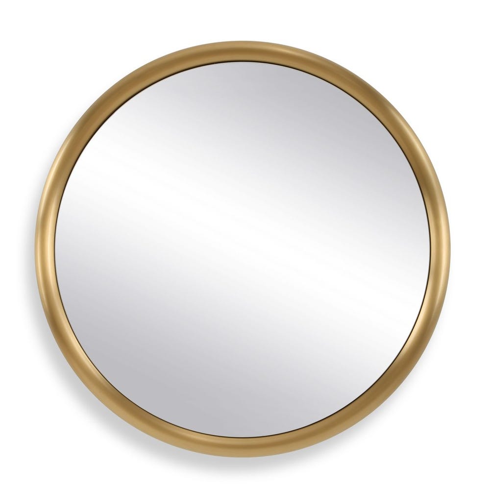 Uttermost Atkinson Modern Brass Round Mirror