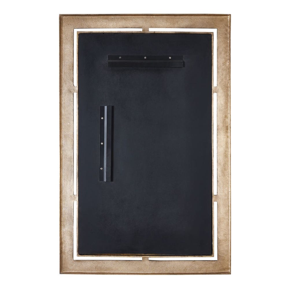 Uttermost Guerra Walnut & Brass Mirror