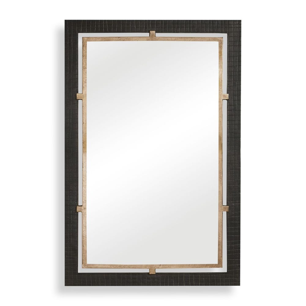 Uttermost Guerra Walnut & Brass Mirror