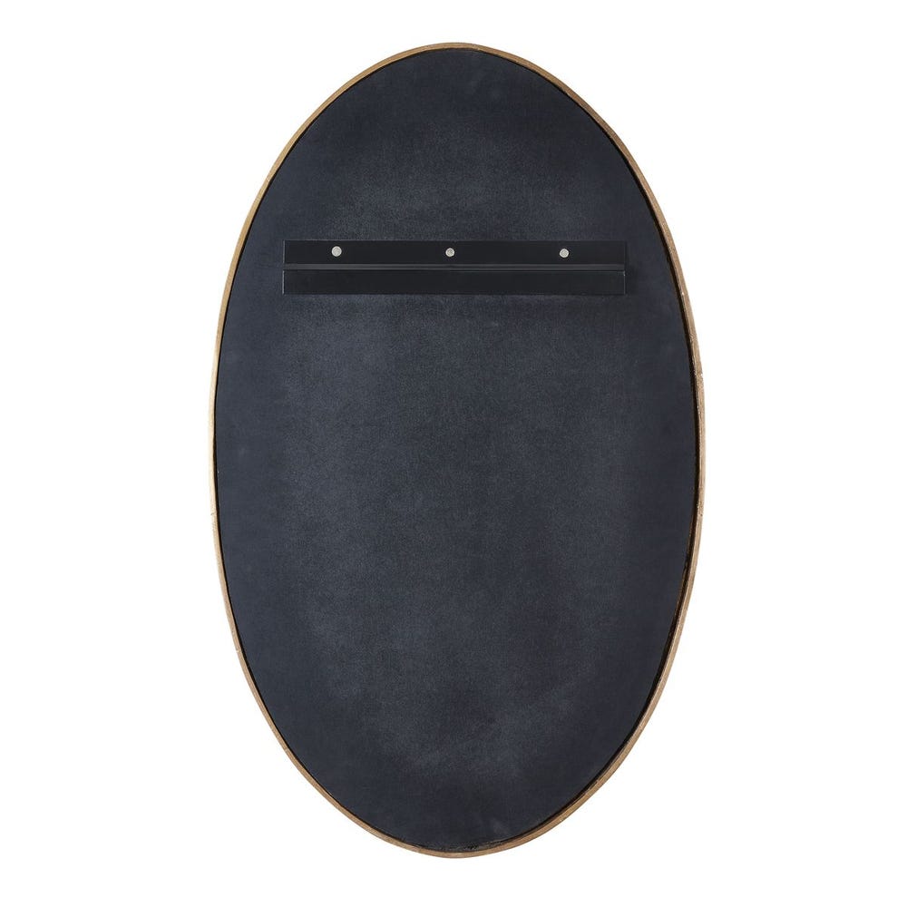 Uttermost Ellis Beaded Brass Oval Mirror