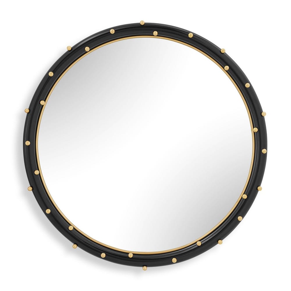 Uttermost Helia Brass Round Mirror