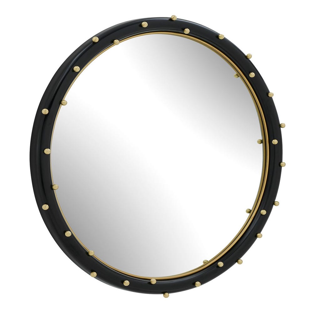 Uttermost Helia Brass Round Mirror