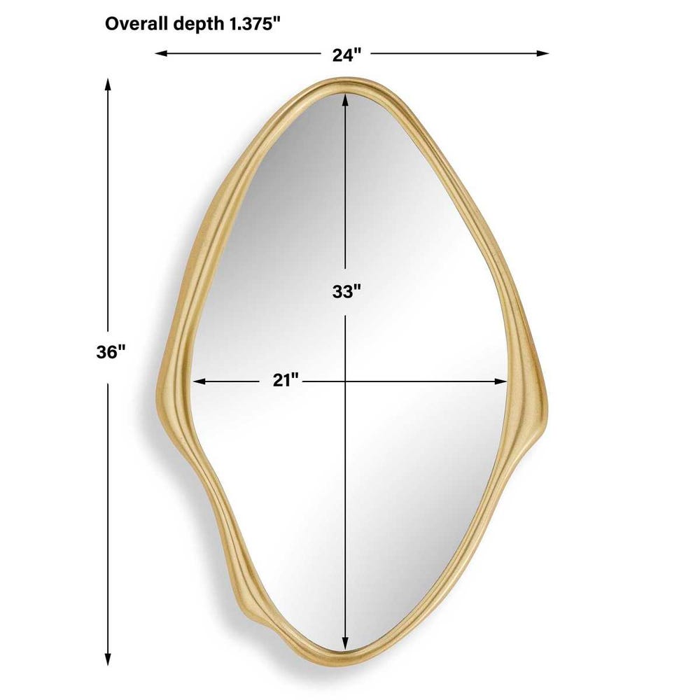 Uttermost Aster Abstract Gold Mirror
